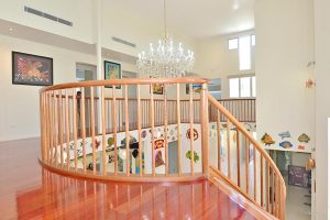 Curved Balcont Round rail , postsand balusters Mike Murry Agnus Water
