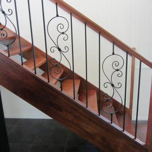 open tread kwila wrought iron Kev banks Biloela