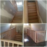 staircase with risers landing and plain rail balusters and handrail Steve Treveton Tsv